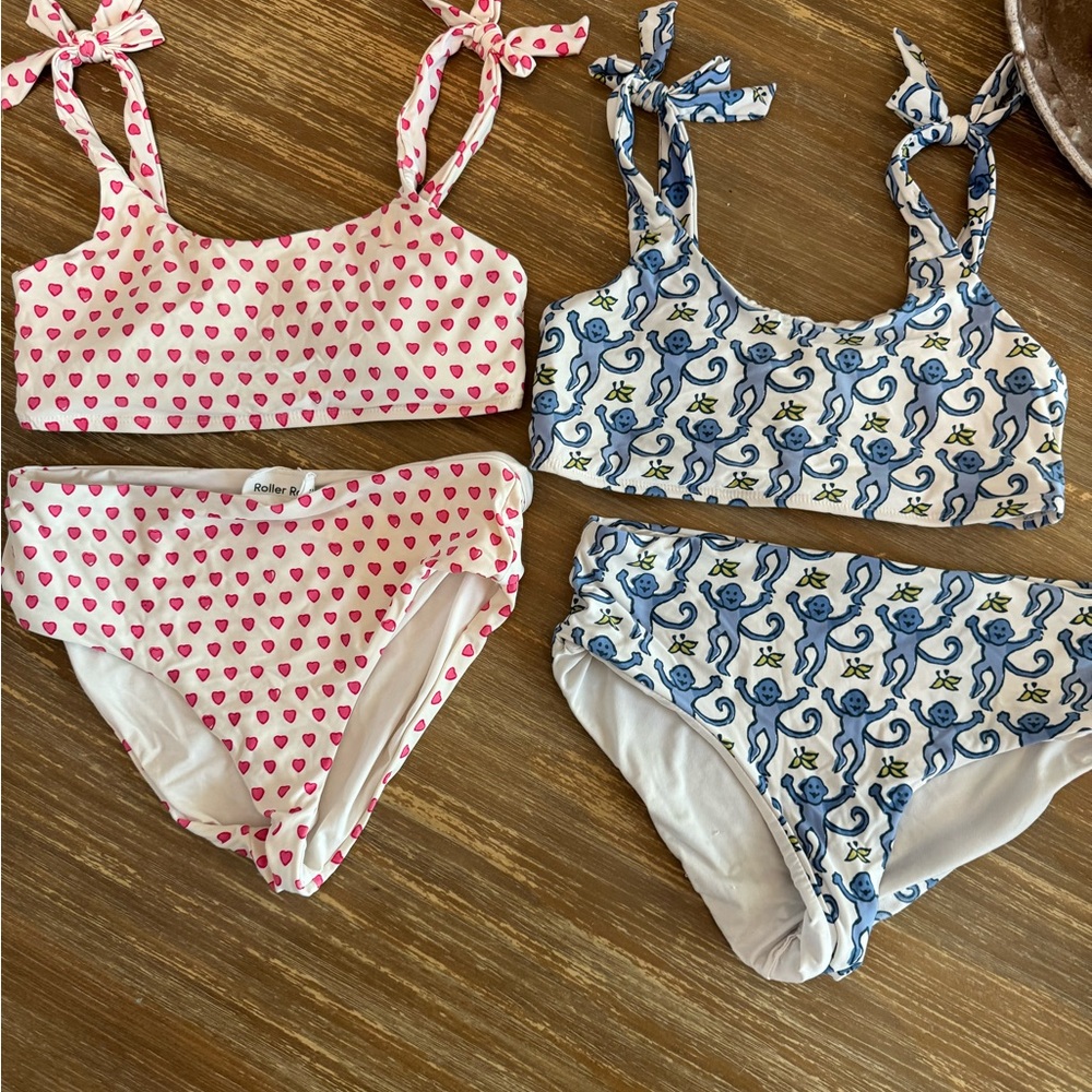 Girls Size 10/12 Roller Rabbit Swim Swimsuits Bikinis Bathing Suits